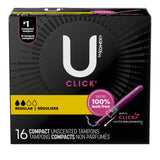 U By Kotex® Click® Compact Tampons, Regular