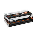 Black-Fire* Nitrile Reversible Exam Glove, Medium, Black / Orange Black-Fire* O&M Halyard Inc