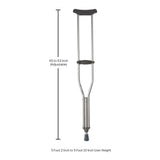 McKesson Adult Underarm Crutches, 5 ft. 2 in. – 5 ft. 10 in.
