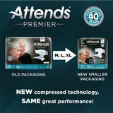 Attends® Premier Briefs, Medium