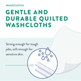 Prevail Adult Washcloths, Soft Pack, Aloe, Vitamin E, 12" x 8"