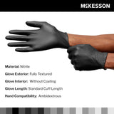 McKesson Confiderm® LDC Nitrile Exam Glove, Large, Black McKesson Confiderm® LDC McKesson Brand