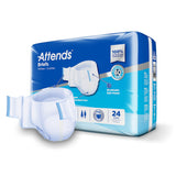 Attends Briefs, Adult, Medium, Heavy Absorbency, Disposable, White