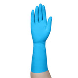 Ansell Latex/Nitrile Utility Glove, Medium, Blue