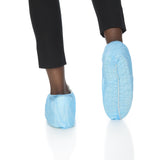 McKesson Shoe Cover, one size Shoe, High, Non-Skid Sole, Blue, Non-Sterile