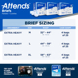 Attends® Extra Heavy Absorbency Briefs, Large Attends® Care Advanced Attends Healthcare Products