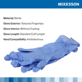 McKesson Confiderm® 3.5C Nitrile Exam Glove, Extra Small, Blue