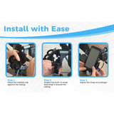 Mobility Aid Combo Pack, Cup Holder, Phone Grip, Bag Hooks