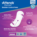 Attends® Discreet Women's Maximum Long Bladder Control Pad, 14½-Inch Length