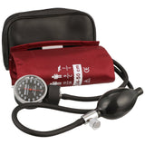 McKesson Lumeon Aneroid Sphygmomanometer with Cuff, 2-Tube, Pocket-Size, Handheld, Adult Large Cuff, Burgundy