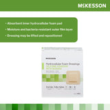 McKesson Silicone Adhesive with Border Silicone Foam Dressing, 3 x 3 Inch