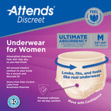 Attends® Discreet Women's Underwear, Level 5, Medium