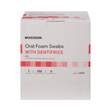 McKesson Oral Swabstick Foam Tip Dentifrice, 5 Inch, Mint, Pink