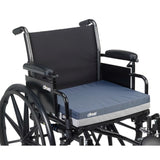 Gel "E" Seat Cushion, 16 in. W x 16 in. D x 3 in. H, Gel / Foam, Blue, Non-inflatable