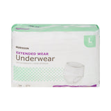 McKesson Extended Wear Maximum Absorbent Underwear, Large