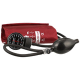 McKesson Lumeon Aneroid Sphygmomanometer with Cuff, 2-Tube, Pocket-Size, Handheld, Adult Large Cuff, Burgundy