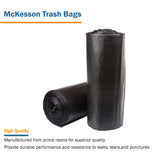 McKesson Super Heavy Duty Trash Bag, Black, 56 gal.