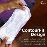 Poise Bladder Control Pads, Adult Women, Moderate Absorbency, Disposable, 12.20" Length