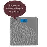 SmartHeart Talking Scale, Digital Bathroom Scale, 438 lbs Capacity