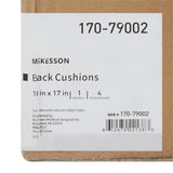 McKesson Back Support Cushion, 18W X 17D Inch, Black