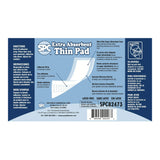 SPC Incontinence Liner, 12 Inch Length SPC Sigma Supply & Distribution Inc
