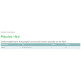 Mepilex® Heel Conformable Foam Dressing for Wounds on Heels, 13 x 20 cm Mepilex® Heel Molnlycke