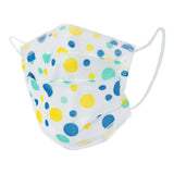 McKesson Pediatric Procedure Mask, Blue and Yellow Polka Dot