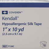 Kendall™ Hypoallergenic Silk-Like Cloth Medical Tape, 1 Inch x 10 Yard, White