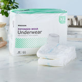McKesson Extended Wear Maximum Absorbent Underwear, Extra Large