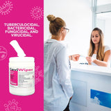 Metrex CaviWipes Surface Disinfectant Alcohol-Based Wipes, Non-Sterile, Disposable, Alcohol Scent, Canister, 6 X 6.75 Inch
