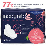 Incognito® by Prevail Maternity and Postpartum Pad with Wings, Super Absorbency incognito® by Prevail First Quality