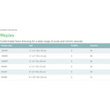 Mepilex® Silicone Adhesive without Border Silicone Foam Dressing, 6 x 6 Inch Mepilex® Molnlycke