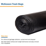 McKesson Super Heavy Duty Trash Bag, Black, 56 gal.