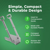 Reach Right Compression Sock Aid Device, Long Shoe Horn, Dressing Hook