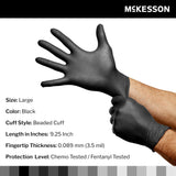 McKesson Confiderm® LDC Nitrile Exam Glove, Large, Black McKesson Confiderm® LDC McKesson Brand