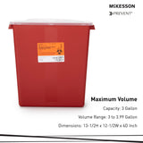 McKesson Prevent® Multi-purpose Sharps Container, 1.7 Quart, 10 x 3-1/2 x 3-1/2 Inch McKesson McKesson Brand