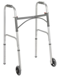 Dual_Release_Folding_Walker_with_Wheels