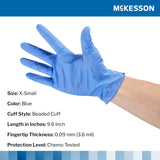 McKesson Confiderm® 3.5C Nitrile Exam Glove, Extra Small, Blue