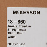 McKesson Nonsterile White Procedure Towels, 13 x 18 Inch McKesson McKesson Brand
