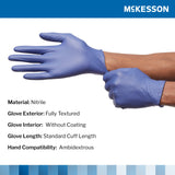McKesson Confiderm® LDC Nitrile Exam Glove, Small, Blue