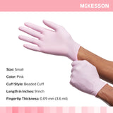 McKesson Pink Nitrile® Nitrile Exam Glove, Small, Pink