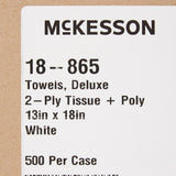 McKesson Nonsterile White Procedure Towels, 13 x 18 Inch