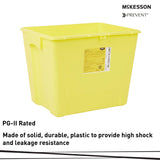McKesson Prevent® Sharps Container, 8 Gallon, 13-1/2 x 17-3/10 x 13 Inch