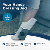 Reach Right Dressing Hip Kit with Shoe Horn, Sock Aid, Dressing Hook