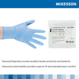 McKesson Confiderm® STR Nitrile Exam Glove, Large, Blue McKesson Confiderm® STR McKesson Brand