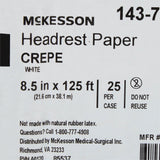 McKesson Headrest Paper, 8-1/2 Inch x 125 Foot, White