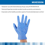McKesson Confiderm® 3.5C Nitrile Exam Glove, Extra Small, Blue