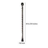 McKesson Pink Floral Offset Cane, Aluminum, 30 – 39 Inch Height
