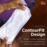 Poise Bladder Control Female Disposable Pads, Heavy Absorbency, Absorb-Loc Core, One Size Fits, 15.9 Inch