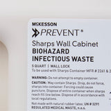 McKesson Prevent® Sharps Collector Wall Cabinet, 12¼ x 4¾ x 10 Inch